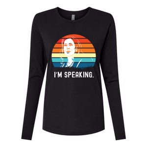 Kamala Harris Im Speaking Madam Vice President Womens Cotton Relaxed Long Sleeve T-Shirt