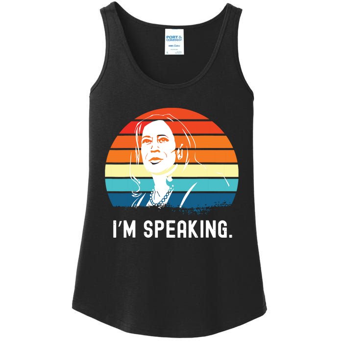 Kamala Harris Im Speaking Madam Vice President Ladies Essential Tank