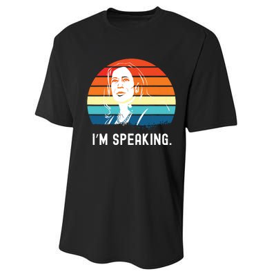 Kamala Harris Im Speaking Madam Vice President Performance Sprint T-Shirt