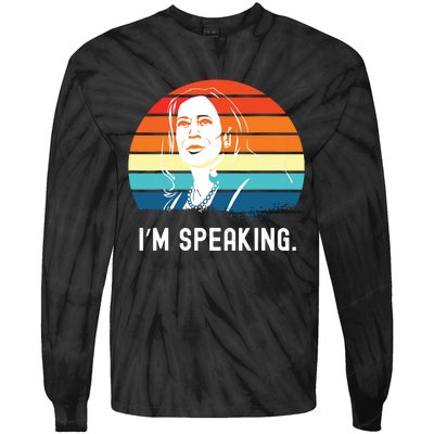 Kamala Harris Im Speaking Madam Vice President Tie-Dye Long Sleeve Shirt