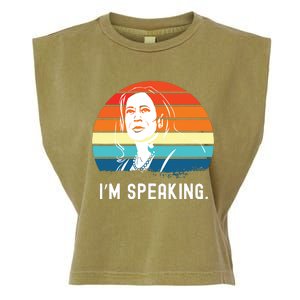 Kamala Harris Im Speaking Madam Vice President Garment-Dyed Women's Muscle Tee