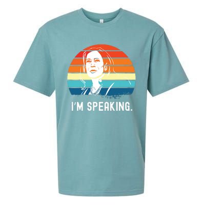 Kamala Harris Im Speaking Madam Vice President Sueded Cloud Jersey T-Shirt