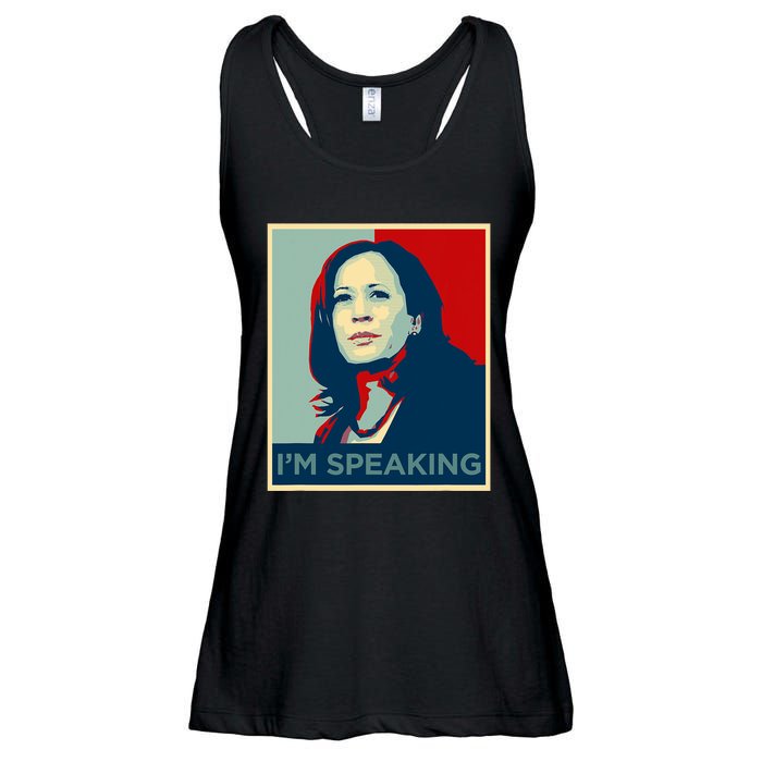 Kamala Harris Im Speaking Quote Ladies Essential Flowy Tank