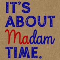 Kamala Harris Its About Madam Time 2024 Election Cotton Canvas Backpack