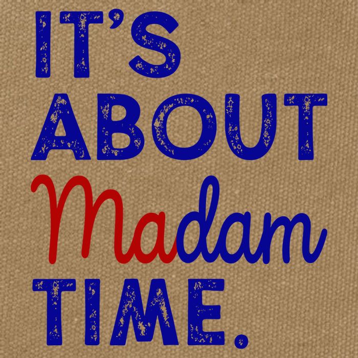 Kamala Harris Its About Madam Time 2024 Election Cotton Canvas Backpack