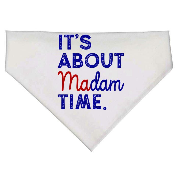 Kamala Harris Its About Madam Time 2024 Election USA-Made Doggie Bandana