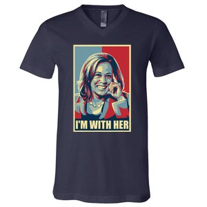 Kamala Harris IM With Her Harris 2024 President Election V-Neck T-Shirt