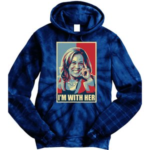 Kamala Harris IM With Her Harris 2024 President Election Tie Dye Hoodie