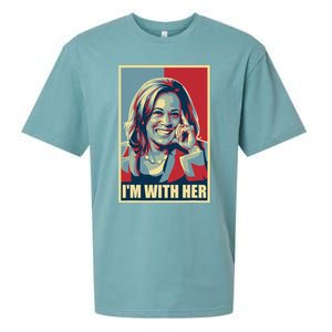 Kamala Harris IM With Her Harris 2024 President Election Sueded Cloud Jersey T-Shirt