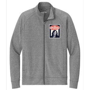 Kamala Harris IM Speaking 2024 First Female President Stretch Full-Zip Cadet Jacket