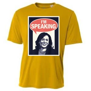 Kamala Harris IM Speaking 2024 First Female President Cooling Performance Crew T-Shirt