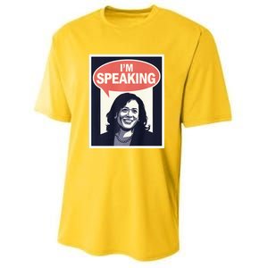 Kamala Harris IM Speaking 2024 First Female President Youth Performance Sprint T-Shirt