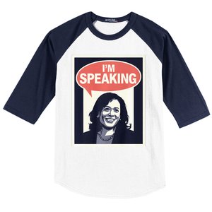 Kamala Harris IM Speaking 2024 First Female President Baseball Sleeve Shirt