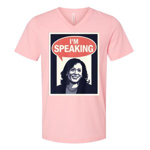 Kamala Harris IM Speaking 2024 First Female President V-Neck T-Shirt