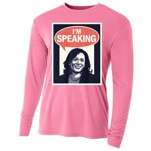 Kamala Harris IM Speaking 2024 First Female President Cooling Performance Long Sleeve Crew