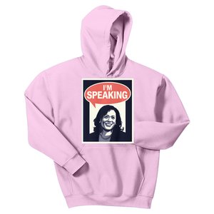 Kamala Harris IM Speaking 2024 First Female President Kids Hoodie