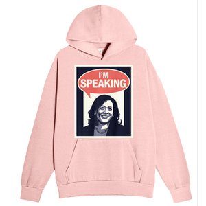 Kamala Harris IM Speaking 2024 First Female President Urban Pullover Hoodie