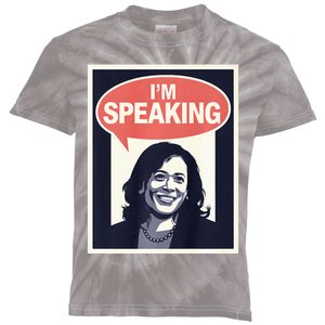 Kamala Harris IM Speaking 2024 First Female President Kids Tie-Dye T-Shirt