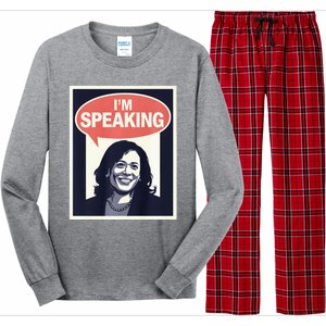 Kamala Harris IM Speaking 2024 First Female President Long Sleeve Pajama Set