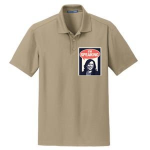 Kamala Harris IM Speaking 2024 First Female President Dry Zone Grid Polo