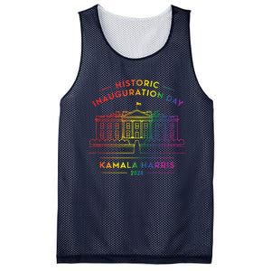 Kamala Harris Inauguration Day 2024 First Female President Mesh Reversible Basketball Jersey Tank