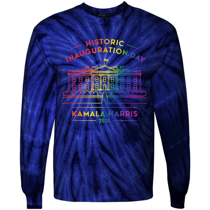 Kamala Harris Inauguration Day 2024 First Female President Tie-Dye Long Sleeve Shirt