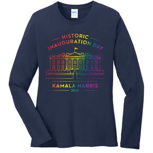 Kamala Harris Inauguration Day 2024 First Female President Ladies Long Sleeve Shirt