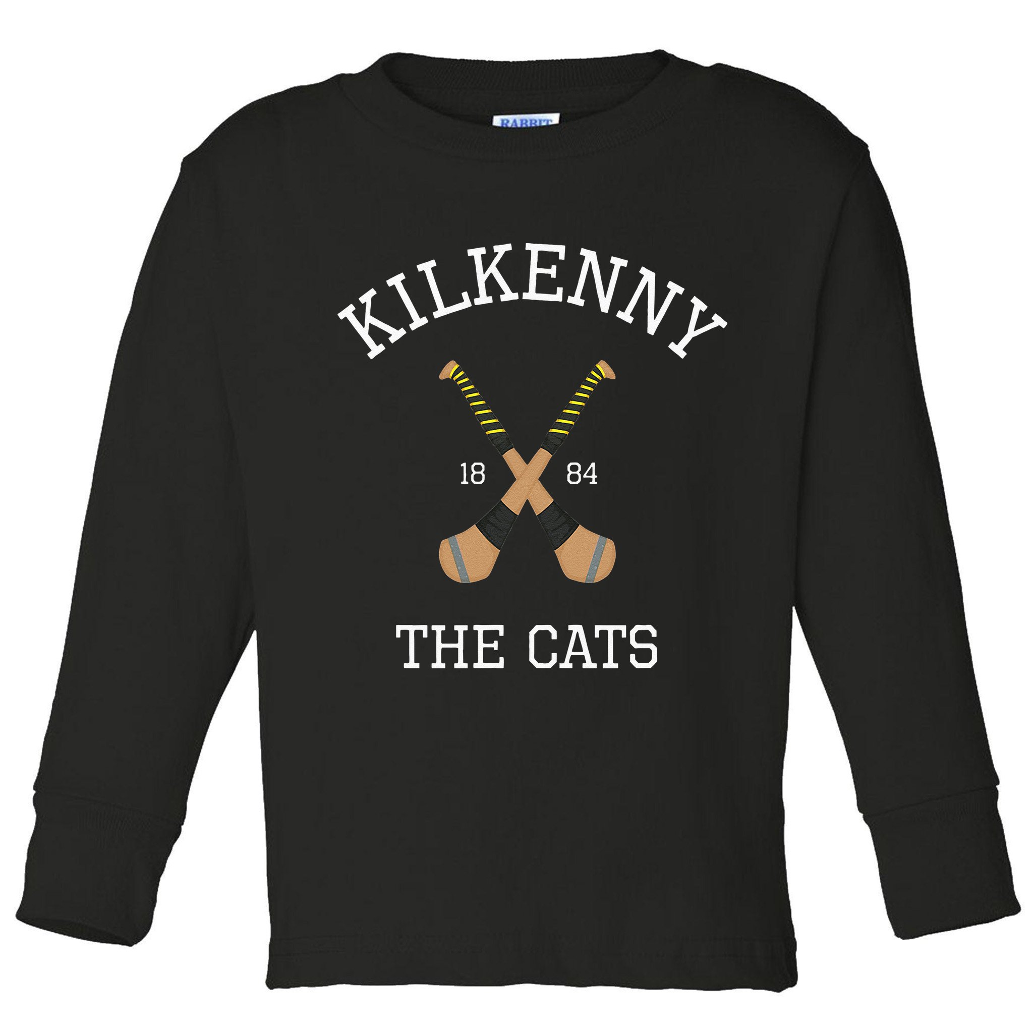 Kilkenny Hurling Irish County Ireland Hurling Kilkenny Cats Toddler Long Sleeve Shirt