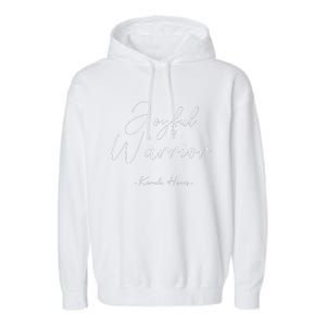 Kamala Harris Joyful Warrior Kamala Harris 2024 Garment-Dyed Fleece Hoodie