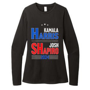 Kamala Harris Josh Shapiro 2024 Funny Harris Shapiro 24 Womens CVC Long Sleeve Shirt