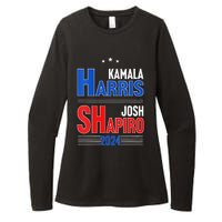 Kamala Harris Josh Shapiro 2024 Funny Harris Shapiro 24 Womens CVC Long Sleeve Shirt