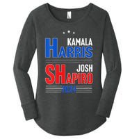 Kamala Harris Josh Shapiro 2024 Funny Harris Shapiro 24 Women's Perfect Tri Tunic Long Sleeve Shirt