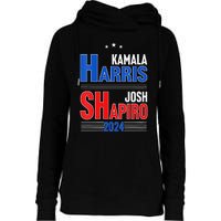 Kamala Harris Josh Shapiro 2024 Funny Harris Shapiro 24 Womens Funnel Neck Pullover Hood