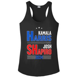 Kamala Harris Josh Shapiro 2024 Funny Harris Shapiro 24 Ladies PosiCharge Competitor Racerback Tank