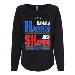 Kamala Harris Josh Shapiro 2024 Funny Harris Shapiro 24 Womens California Wash Sweatshirt