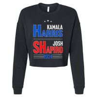 Kamala Harris Josh Shapiro 2024 Funny Harris Shapiro 24 Cropped Pullover Crew