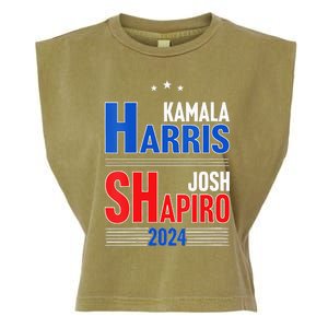 Kamala Harris Josh Shapiro 2024 Funny Harris Shapiro 24 Garment-Dyed Women's Muscle Tee