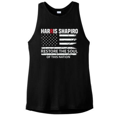 Kamala Harris Josh Shapiro Restore The Soul Of This Nation Ladies PosiCharge Tri-Blend Wicking Tank