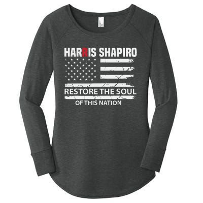 Kamala Harris Josh Shapiro Restore The Soul Of This Nation Women's Perfect Tri Tunic Long Sleeve Shirt