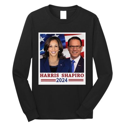 Kamala Harris Josh Shapiro 2024 President Campaign Vp Long Sleeve Shirt