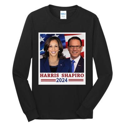 Kamala Harris Josh Shapiro 2024 President Campaign Vp Tall Long Sleeve T-Shirt