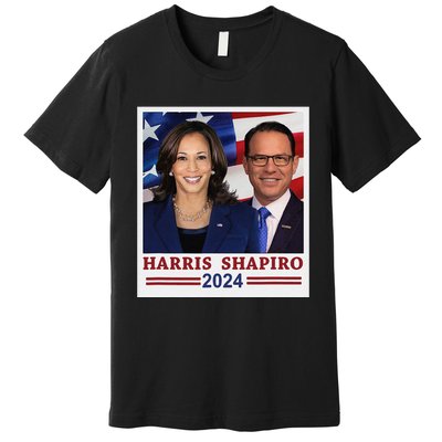 Kamala Harris Josh Shapiro 2024 President Campaign Vp Premium T-Shirt