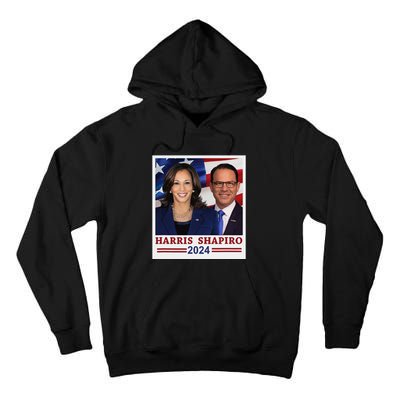 Kamala Harris Josh Shapiro 2024 President Campaign Vp Tall Hoodie