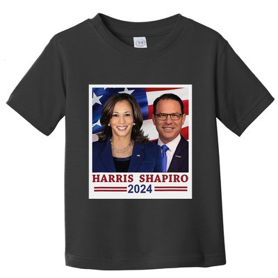 Kamala Harris Josh Shapiro 2024 President Campaign Vp Toddler T-Shirt
