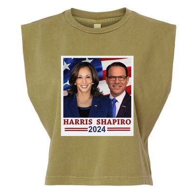 Kamala Harris Josh Shapiro 2024 President Campaign Vp Garment-Dyed Women's Muscle Tee