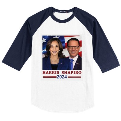 Kamala Harris Josh Shapiro 2024 President Campaign Vp Baseball Sleeve Shirt