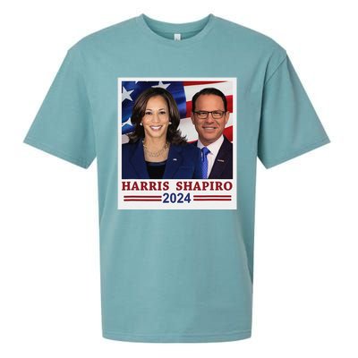 Kamala Harris Josh Shapiro 2024 President Campaign Vp Sueded Cloud Jersey T-Shirt