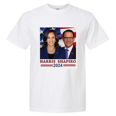 Kamala Harris Josh Shapiro 2024 President Campaign Vp Garment-Dyed Heavyweight T-Shirt