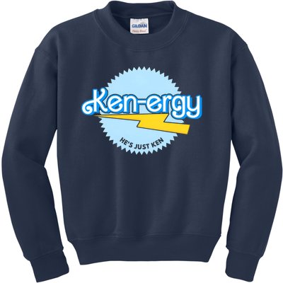 Kenergy Hes Just Ken Inspired By Barb!e Movie Kenergy Bar Bie Kids Sweatshirt