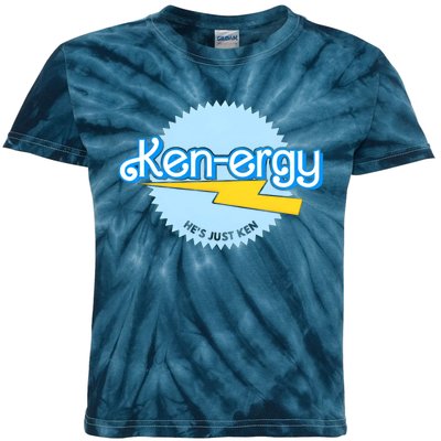 Kenergy Hes Just Ken Inspired By Barb!e Movie Kenergy Bar Bie Kids Tie-Dye T-Shirt